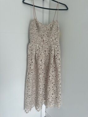 Lucy Paris Mona Lace Midi Dress